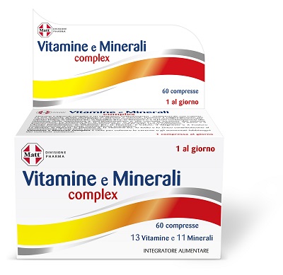 MATT DIVISIONE PHARMA VITAMINE E MINERALI COMPLEX 60 COMPRESSE - Farmacia Mortise