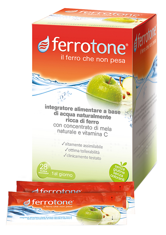 FERROTONE APPLE 28 SACCHETTI 25 ML - Farmacia Mortise