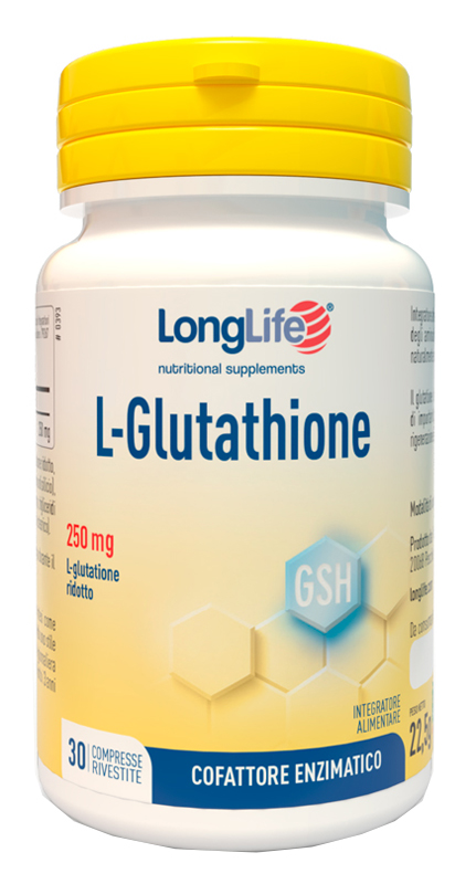 LONGLIFE L-GLUTATHIONE 250 MG 30 COMPRESSE - Farmacia Mortise