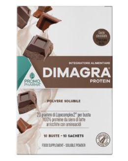 DIMAGRA PROTEIN CIOCCOLATO 10 BUSTE - Farmacia Mortise