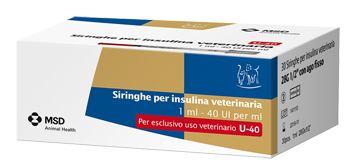 SIRINGA INSULINA USO VETERINARIO MSD-AH 30 SIRINGHE 40 UI/ML - Farmacia Mortise