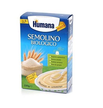 HUMANA SEMOLINO BIOLOGICO 230 G - Farmacia Mortise