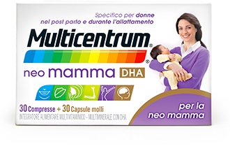 MULTICENTRUM NEO MAMMA DHA 30 COMPRESSE + 30 CAPSULE MOLLI - Farmacia Mortise