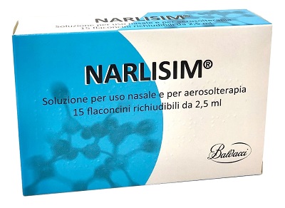 NARLISIM SOLUZIONE PER USO NASALE E AEROSOLTERAPIA 15 FLACONCINI RICHIUDIBILI DA 2,5 ML L'UNO - Farmacia Mortise