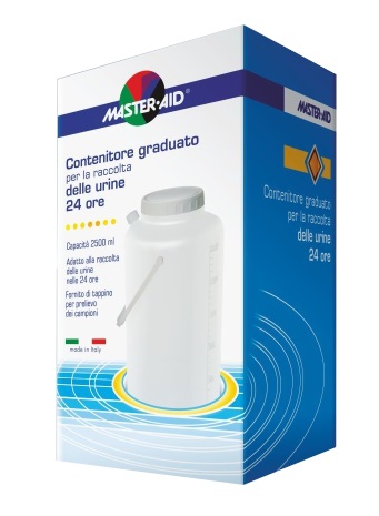 CONTENITORE RACCOLTA URINA MASTER-AID 24 H 2500 ML - Farmacia Mortise