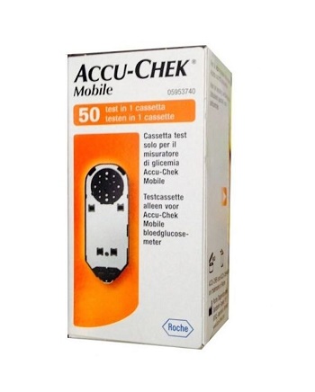 STRISCE MISURAZIONE GLICEMIA ACCU-CHEK MOBILE 50 TEST MIC 2 - Farmacia Mortise