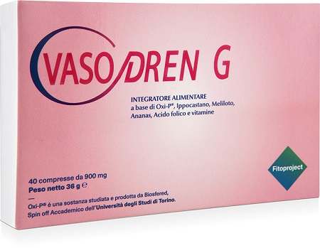 VASODREN G 40 COMPRESSE DA 900 MG - Farmacia Mortise