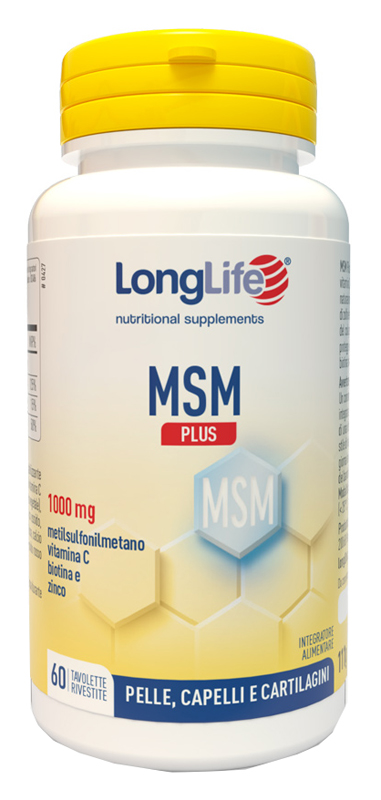 LONGLIFE MSM PLUS 60 TAVOLETTE RIVESTITE DA 1,85 G - Farmacia Mortise