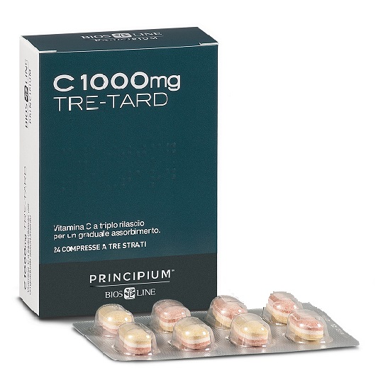 PRINCIPIUM C 1000 MG TRE-TARD 24 COMPRESSE A TRE STRATI - Farmacia Mortise
