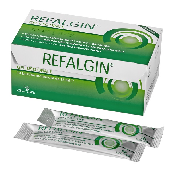REFALGIN GEL OROSOLUBILE ANTIREFLUSSO 14 BUSTINE 15 ML - Farmacia Mortise