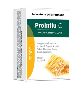 LABORATORIO DELLA FARMACIA PROINFLU C 20 COMPRESSE EFFERVESCENTI LINEA PROPOLI - Farmacia Mortise