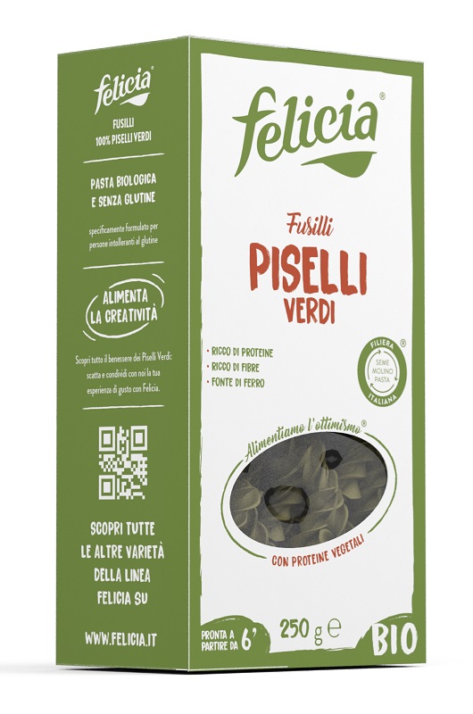 FELICIA BIO FUSILLI PISELLI VERDI 250 G - Farmacia Mortise