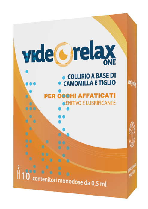 COLLIRIO VIDEORELAX ONE LENITIVO E LUBRIFICANTE OCCHI AFFATICATI 10 CONTENITORI MONODOSE 0,5 ML - Farmacia Mortise