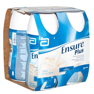 ENSURE PLUS VANIGLIA 4 BOTTIGLIE DA 200 ML - Farmacia Mortise