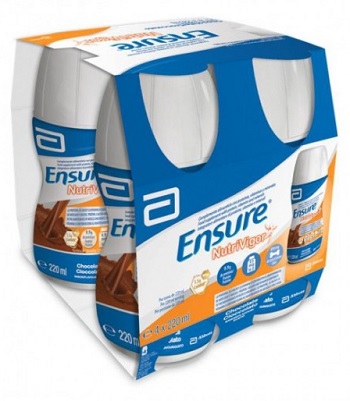 ENSURE NUTRIVIGOR CIOCCOLATO 4 BOTTIGLIE DA 220 ML - Farmacia Mortise