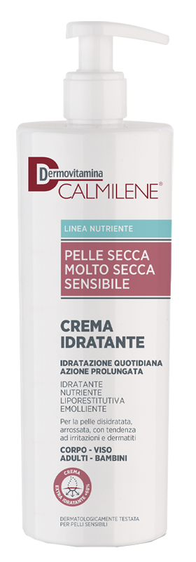 DERMOVITAMINA CALMILENE CREMA IDRATANTE PER PELLE SECCA, MOLTO SECCA O SENSIBILE 500 ML - Farmacia Mortise