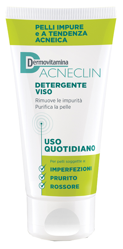 DERMOVITAMINA ACNECLIN DETERGENTE VISO USO QUOTIDIANO 200 ML - Farmacia Mortise