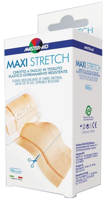 MASTER-AID STRETCH CEROTTO A TAGLIO IN TESSUTO ELASTICO RESISTENTE 50 X 6 CM - Farmacia Mortise