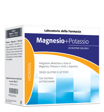 LABORATORIO DELLA FARMACIA HIDRASAL MAGNESIO E POTASSIO 20 BUSTINE LINEA HIDRASAL - Farmacia Mortise