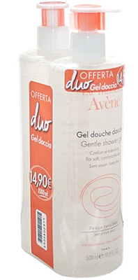 EAU THERMALE AVENE DUO GEL DOCCIA DEL 500 ML + 500 ML - Farmacia Mortise