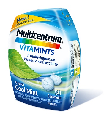 MULTICENTRUM VITAMINTS COOL MINT 50 CARAMELLE - Farmacia Mortise