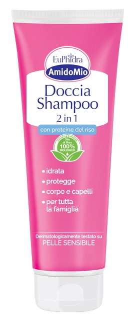 EUPHIDRA AMIDOMIO DOCCIA SHAMPOO 2 IN 1 250 ML - Farmacia Mortise