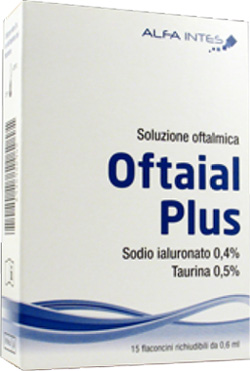 SOLUZIONE OFTALMICA OFTAIAL PLUS ACIDO IALURONICO 0,4% E TAURINA 15 FLACONCINI RICHIUDIBILI DA 0,6 ML - Farmacia Mortise