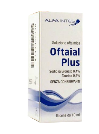 SOLUZIONE OFTALMICA OFTAIAL PLUS ACIDO IALURONICO 0,4% E TAURINA 10ML - Farmacia Mortise