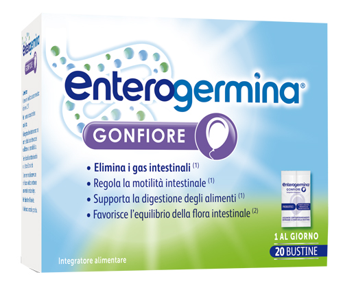 ENTEROGERMINA GONFIORE 20 BUSTINE BIPARTITE - Farmacia Mortise