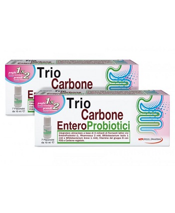 TRIOCARBONE ENTEROPROBIOTICI 7 FLACONCINI X 10 ML - Farmacia Mortise