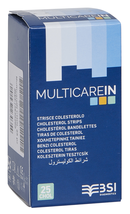 STRISCE MISURAZIONE GLICEMIA MULTICARE IN GLUCOSIO ELETTRODO 50 PEZZI - Farmacia Mortise