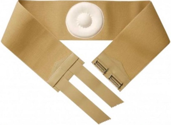 ORIONE 357 CINTO PER ERNIA OMBELICALE CON PELOTTA RIVESTITA IN PELLE BEIGE 9 - Farmacia Mortise