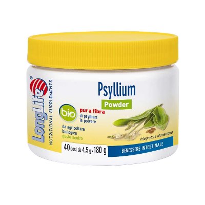LONGLIFE PSYLLIUM POWDER BIO 180 G - Farmacia Mortise