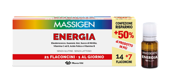 MASSIGEN ENERGIA 21 FLACONCINI DA 10 ML - Farmacia Mortise