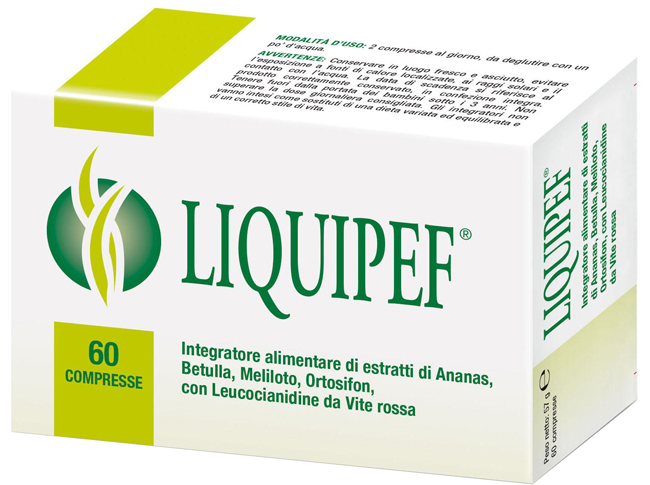 LIQUIPEF 60 COMPRESSE - Farmacia Mortise
