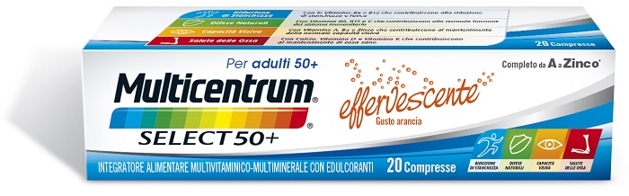 MULTICENTRUM SELECT EFFERVESCENTE 20 COMPRESSE - Farmacia Mortise