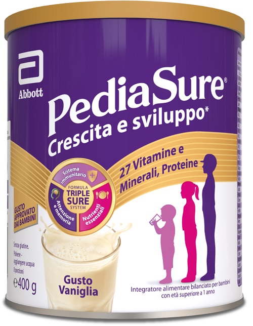 PEDIASURE CRESCITA&SVILUPPO VANIGLIA 400 G - Farmacia Mortise