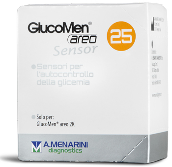 STRISCE MISURAZIONE GLICEMIA GLUCOMEN AREO SENSOR 25 PEZZI - Farmacia Mortise