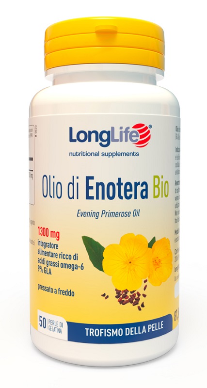 LONGLIFE OLIO ENOTERA BIO 1300 MG 50 PERLE IN GELATINA - Farmacia Mortise