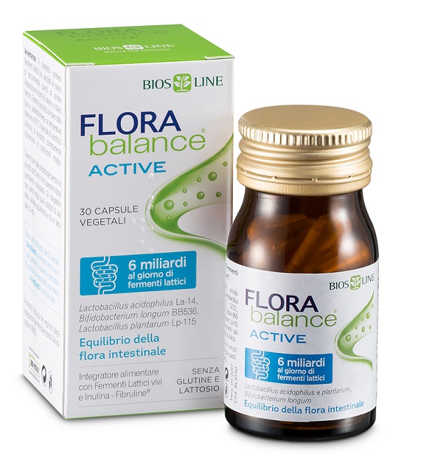 BIOSLINE FLORABALANCE ACTIVE 30 CAPSULE VEGETALI - Farmacia Mortise