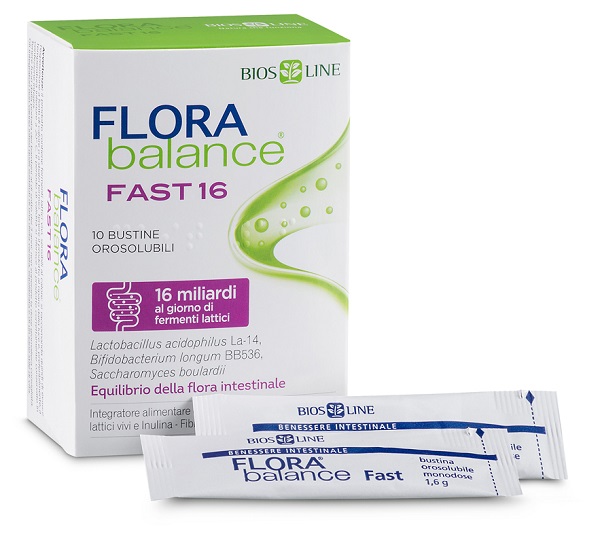 BIOSLINE FLORABALANCE FAST 10 BUSTINE OROSOLUBILI - Farmacia Mortise