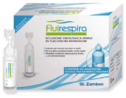 FLUIRESPIRA SOLUZIONE FISIOLOGICA STERILE 30 FLACONCINI MONODOSE DA 5ML - Farmacia Mortise