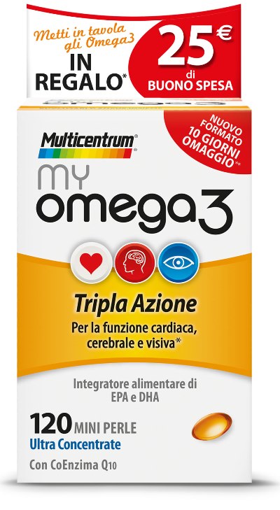 MULTICENTRUM MY OMEGA3 120 MINI PERLE PROMO - Farmacia Mortise