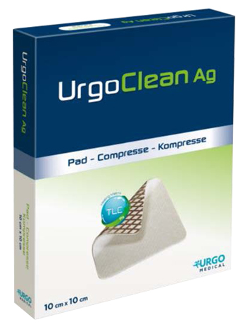 MEDICAZIONE TNT ASSORBENTE GELIFICANTE URGOCLEAN AG/SILVER 10X10CM 10 PEZZI - Farmacia Mortise