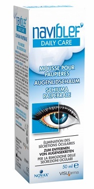 NAVIBLEF DAILY CARE SCHIUMA PER RIMOZIONE SECREZIONI OCULARI DA PALPEBRE E CIGLIA 50 ML - Farmacia Mortise
