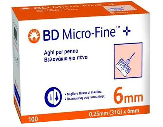 AGO PER PENNA DA INSULINA BD MICROFINE GAUGE 31 6MM 100 PEZZI - Farmacia Mortise