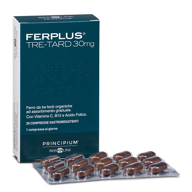 PRINCIPIUM FERPLUS TRE RETARD 30MG 30 COMPRESSE GASTRORESISTENTI - Farmacia Mortise