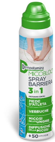 DERMOVITAMINA MICOBLOCK SPRAY BARRIERA 3 IN 1 PIEDE D'ATLETA 100 ML - Farmacia Mortise