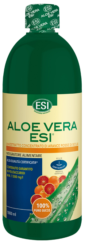 ESI ALOE SUCCO ARANCIA ROSSA 1000 ML - Farmacia Mortise