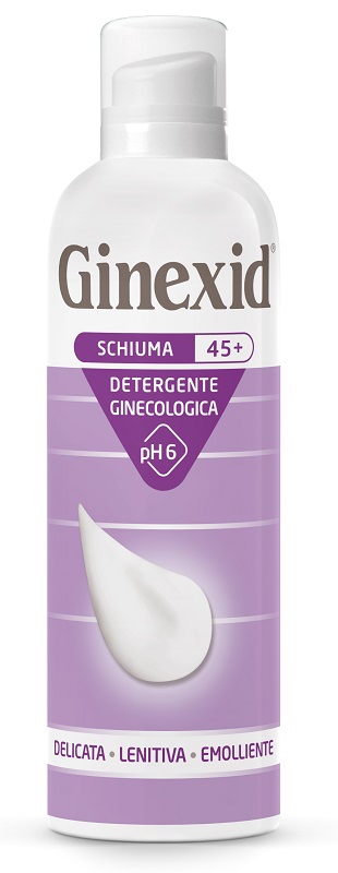 GINEXID 45+ SCHIUMA DETERGENTE GINECOLOGICA 150 ML - Farmacia Mortise